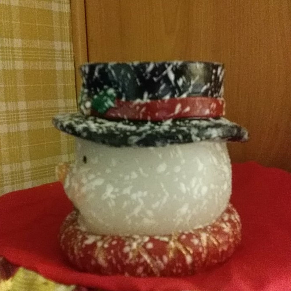Snowman Christmas Candle decor accents - Picture 3 of 7